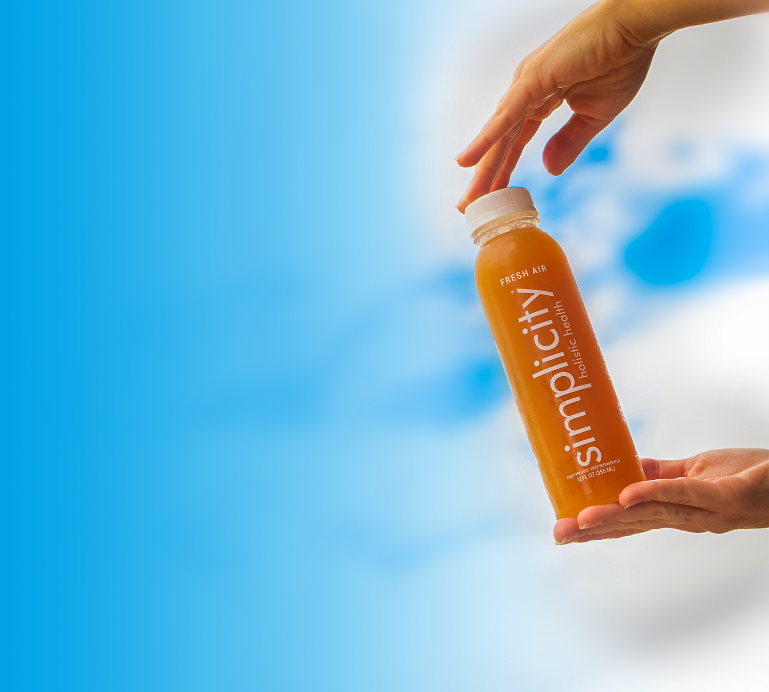 Your Favorite Simplicity Orange Cold Pressed Juice.