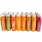Nine Simplicity Cold-Pressed Juice flavors, 24 12-oz bottles (3 Lean Elixirs, 3 Fat Burners, 3 Fresh Airs, 3 Green Blessings, 2 Orange Heavens, 3 Pink Hydrations, 3 Cayenne Lemon Kickers, 2 Beet Physiques, and 2 Collagen Coladas).